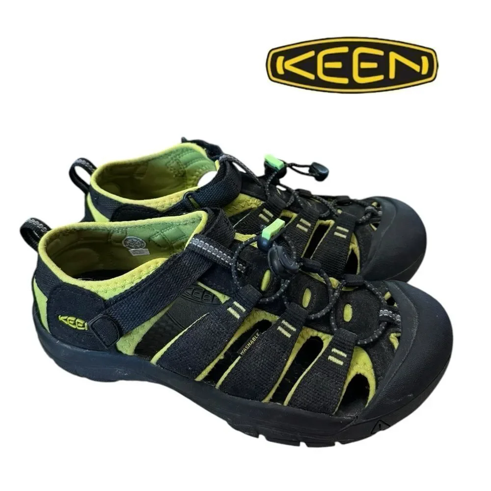 KEEN Men's Women's Newport Black Neon Sandals 5 37
